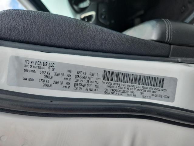 2019 DODGE DURANGO GT 1C4RDHDGXKC559297