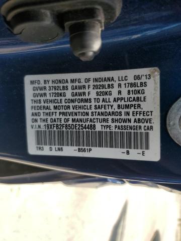 2013 HONDA CIVIC EX - 19XFB2F85DE254488