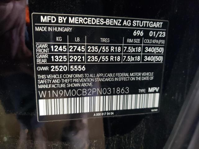 2023 MERCEDES-BENZ EQB 250+ W1N9M0CB2PN031863