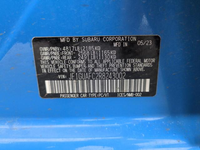 2024 SUBARU IMPREZA SP JF1GUAFC2R8243002