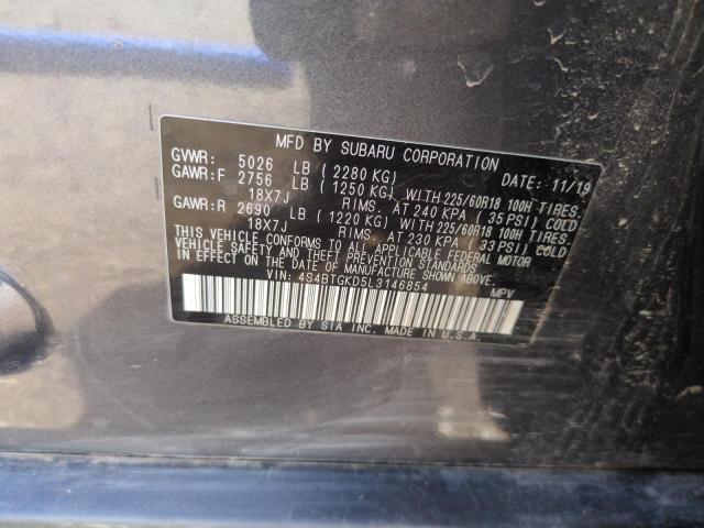 2020 SUBARU OUTBACK ON 4S4BTGKD5L3146854
