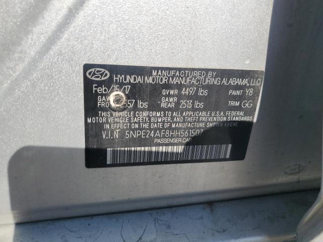 2017 HYUNDAI SONATA SE 5NPE24AF8HH561507