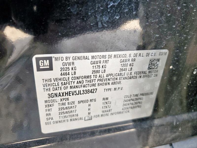 2018 CHEVROLET EQUINOX LS 3GNAXHEV5JL338427