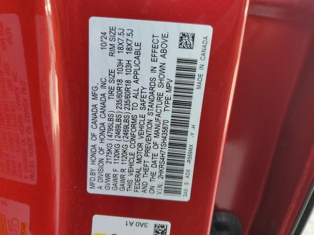 2025 HONDA CR-V EXL 2HKRS4H71SH435870
