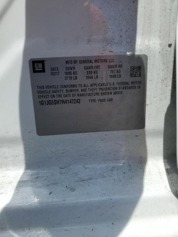 2017 CHEVROLET SONIC 1G1JG6SH7H4147242