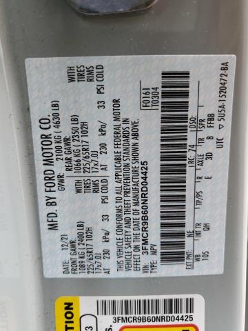 2022 FORD BRONCO SPO 3FMCR9B60NRD04425