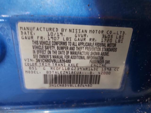 2020 NISSAN VERSA S - 3N1CN8DV8LL826480