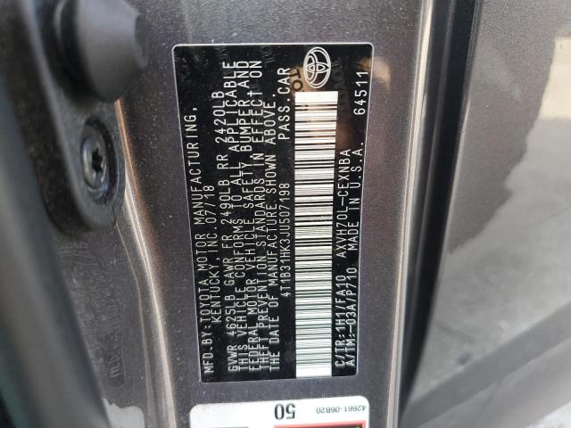 2018 TOYOTA CAMRY LE 4T1B31HK3JU507198