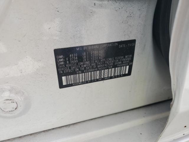 2021 SUBARU LEGACY SPORT 4S3BWAH67M3007148