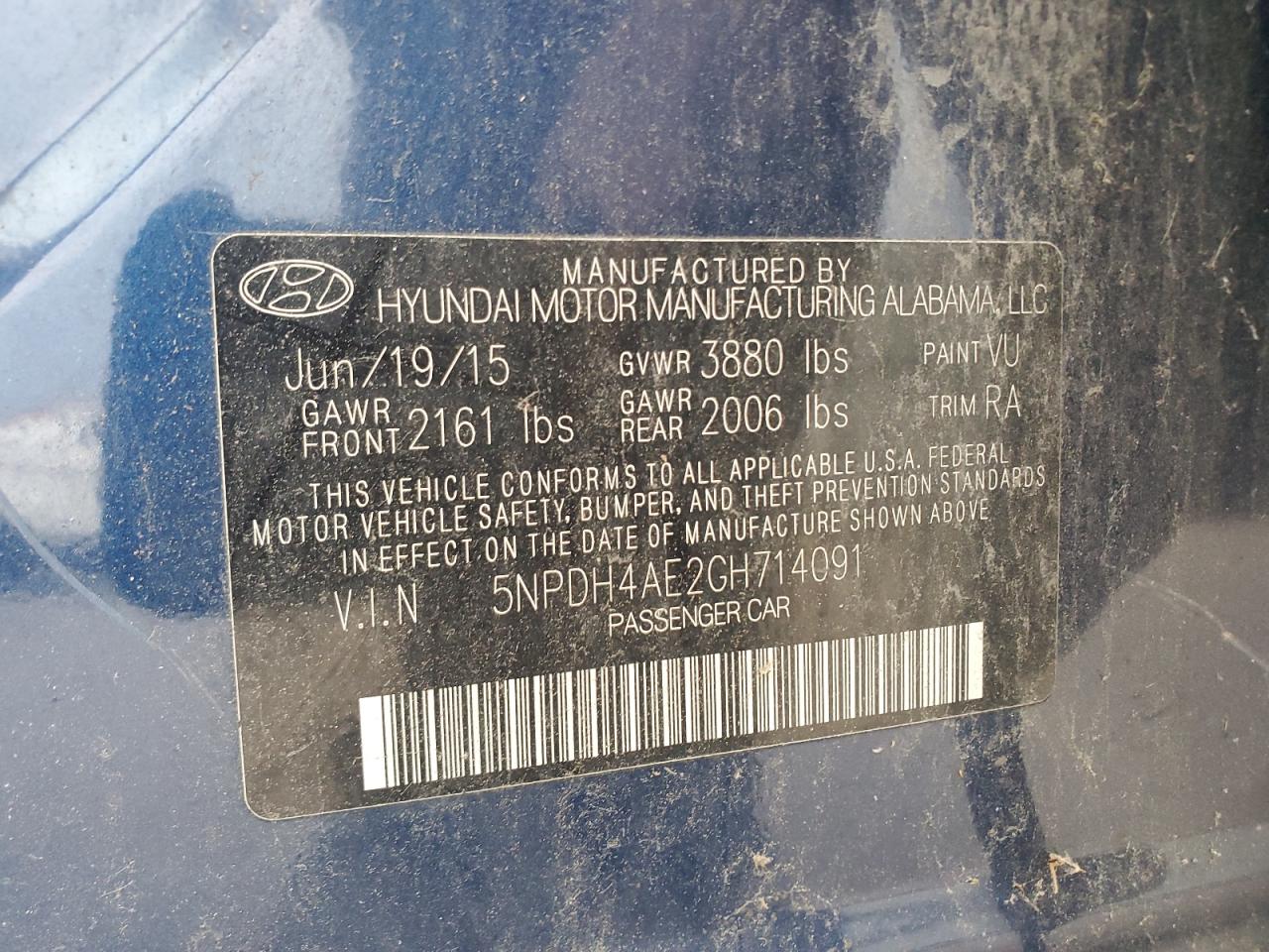 Hyundai Elantra se 2016