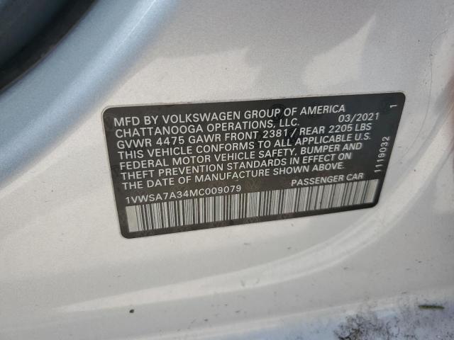 2021 VOLKSWAGEN PASSAT SE - 1VWSA7A34MC009079