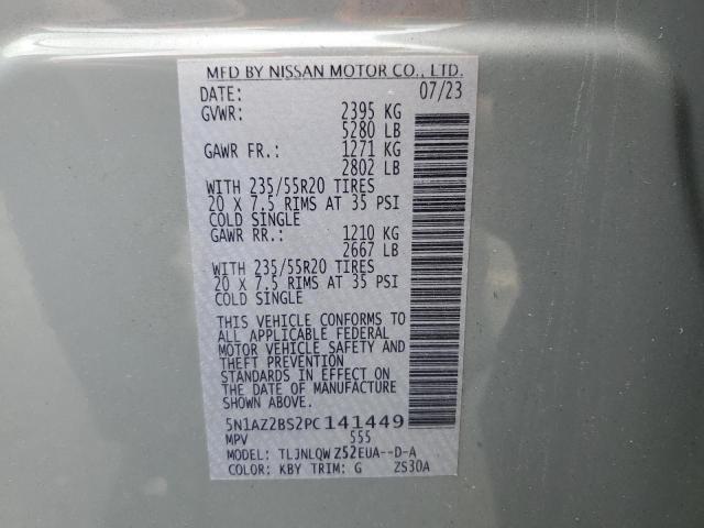 2023 NISSAN MURANO SV 5N1AZ2BS2PC141449