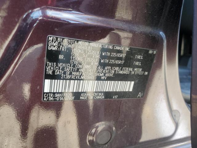2018 TOYOTA RAV4 LE 2T3BFREVXJW829865