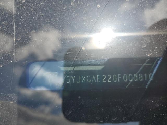 2016 TESLA MODEL X 5YJXCAE22GF003810