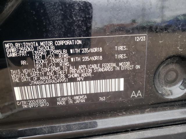 2024 TOYOTA BZ4X XLE JTMABACAXRA049951