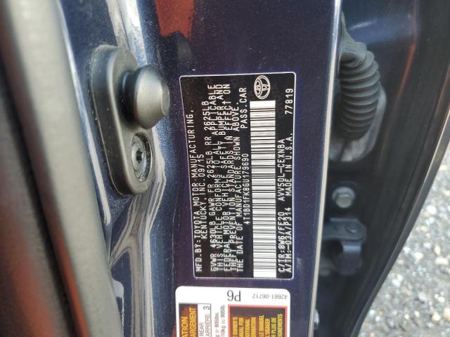 2016 TOYOTA CAMRY HYBR 4T1BD1FK8GU179690