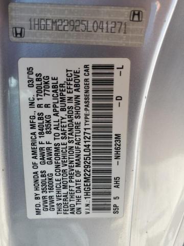 2005 HONDA CIVIC EX #3207115646