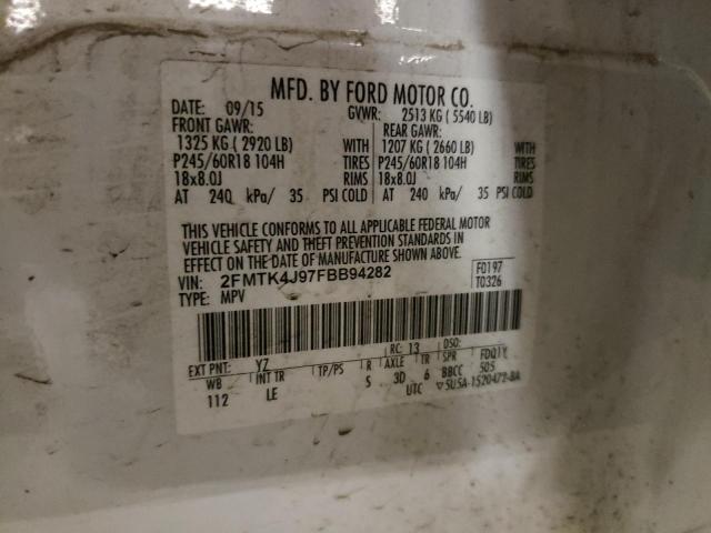 2015 FORD EDGE SEL 2FMTK4J97FBB94282