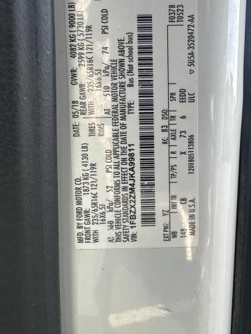 2018 FORD TRANSIT T- 1FBZX2ZM4JKA99811