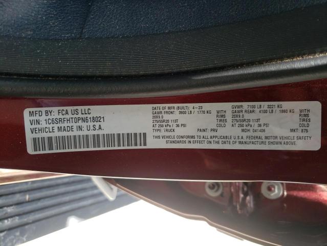2023 RAM 1500 LIMIT 1C6SRFHT0PN618021