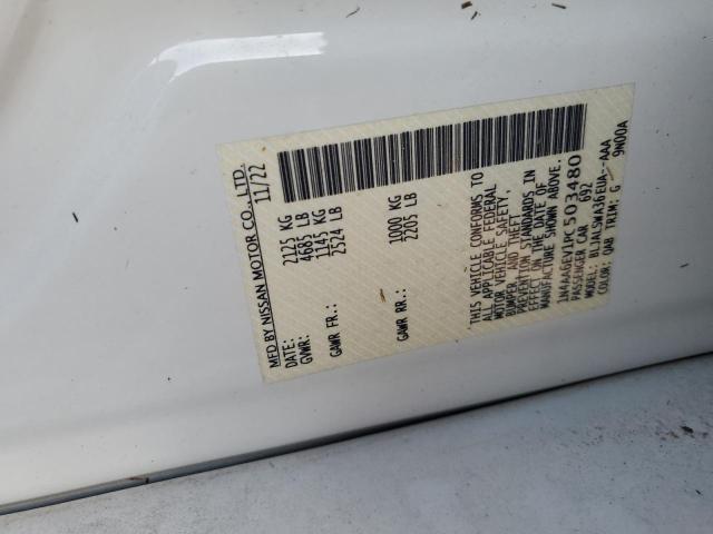 2023 NISSAN MAXIMA SR 1N4AA6EV1PC503480