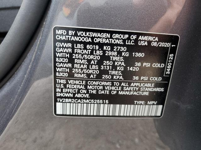 2021 VOLKSWAGEN ATLAS SEL 1V2BR2CA2MC525515