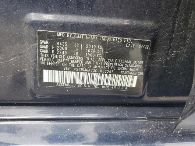 2013 SUBARU LEGACY 2.5 - 4S3BMAA63D1006266