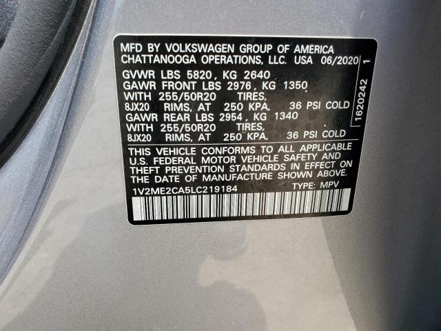 2020 VOLKSWAGEN ATLAS CROS 1V2ME2CA5LC219184