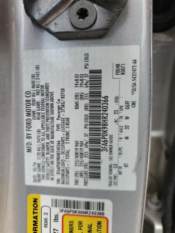 2017 FORD FUSION TIT 3FA6P0K98HR240366