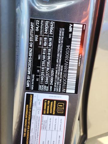 2022 MERCEDES-BENZ GLC 300 4M W1N0G8EB8NV380034