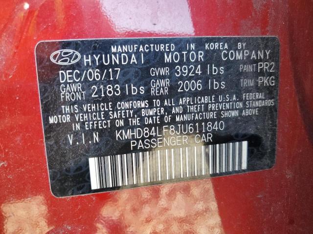 2018 HYUNDAI ELANTRA SE #3303901686