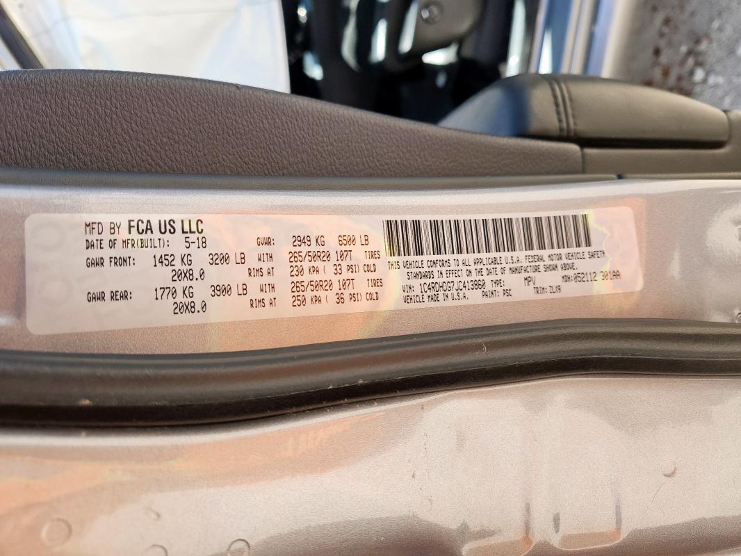 2018 DODGE DURANGO GT - 1C4RDHDG7JC413860