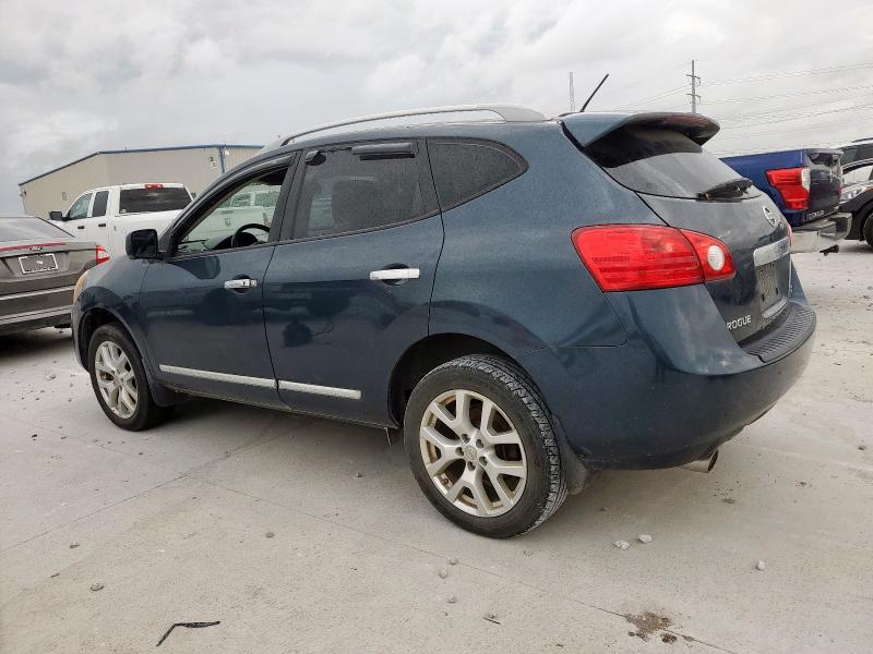 NISSAN ROGUE S 2013 blue 4dr spor gas JN8AS5MT4DW525649 photo #3