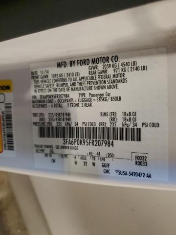 2015 FORD FUSION TIT 3FA6P0K95FR207984