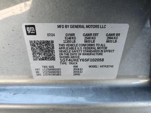 2025 GMC SIERRA K25 1GT4UXEY6SF102058