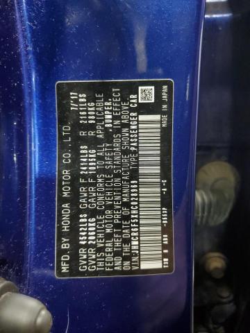 2017 HONDA ACCORD HYB #3283986808