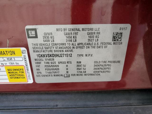 2017 GMC ACADIA LIM - 1GKKVSKD9HJ271512