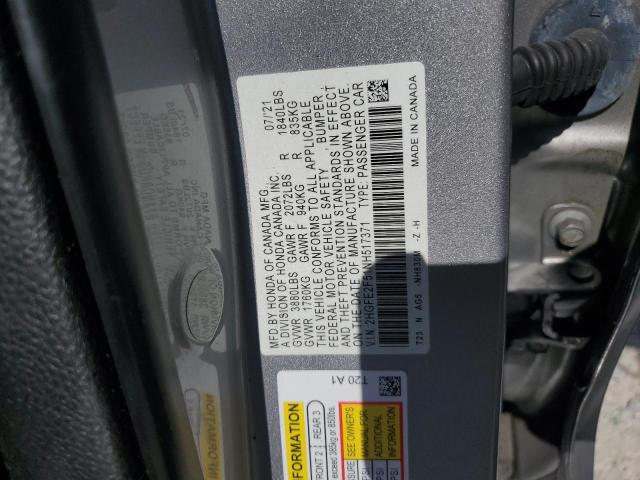 2022 HONDA CIVIC SPOR 2HGFE2F51NH517371