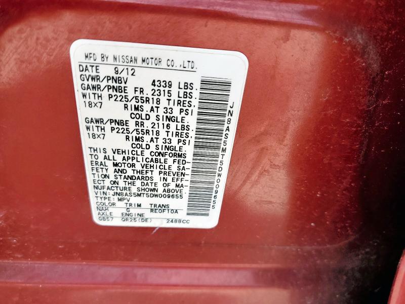 2013 NISSAN ROGUE S - JN8AS5MT5DW009655