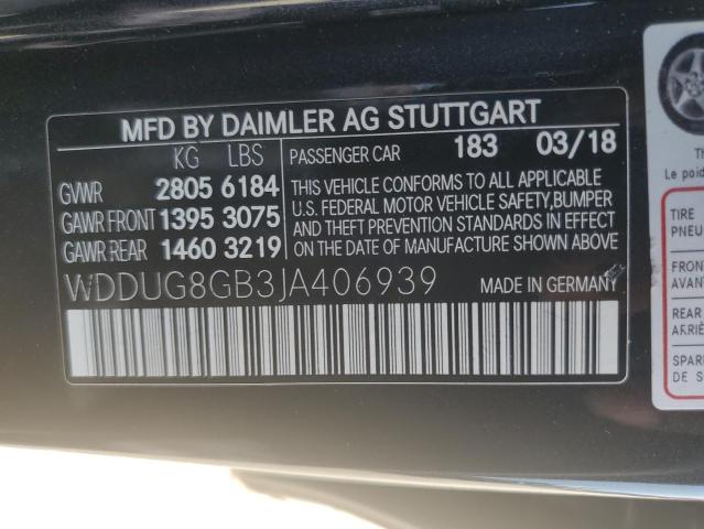 2018 MERCEDES-BENZ S 560 4MAT WDDUG8GB3JA406939