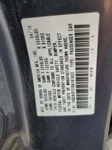 2016 HONDA ACCORD LX 1HGCR2F37GA191633