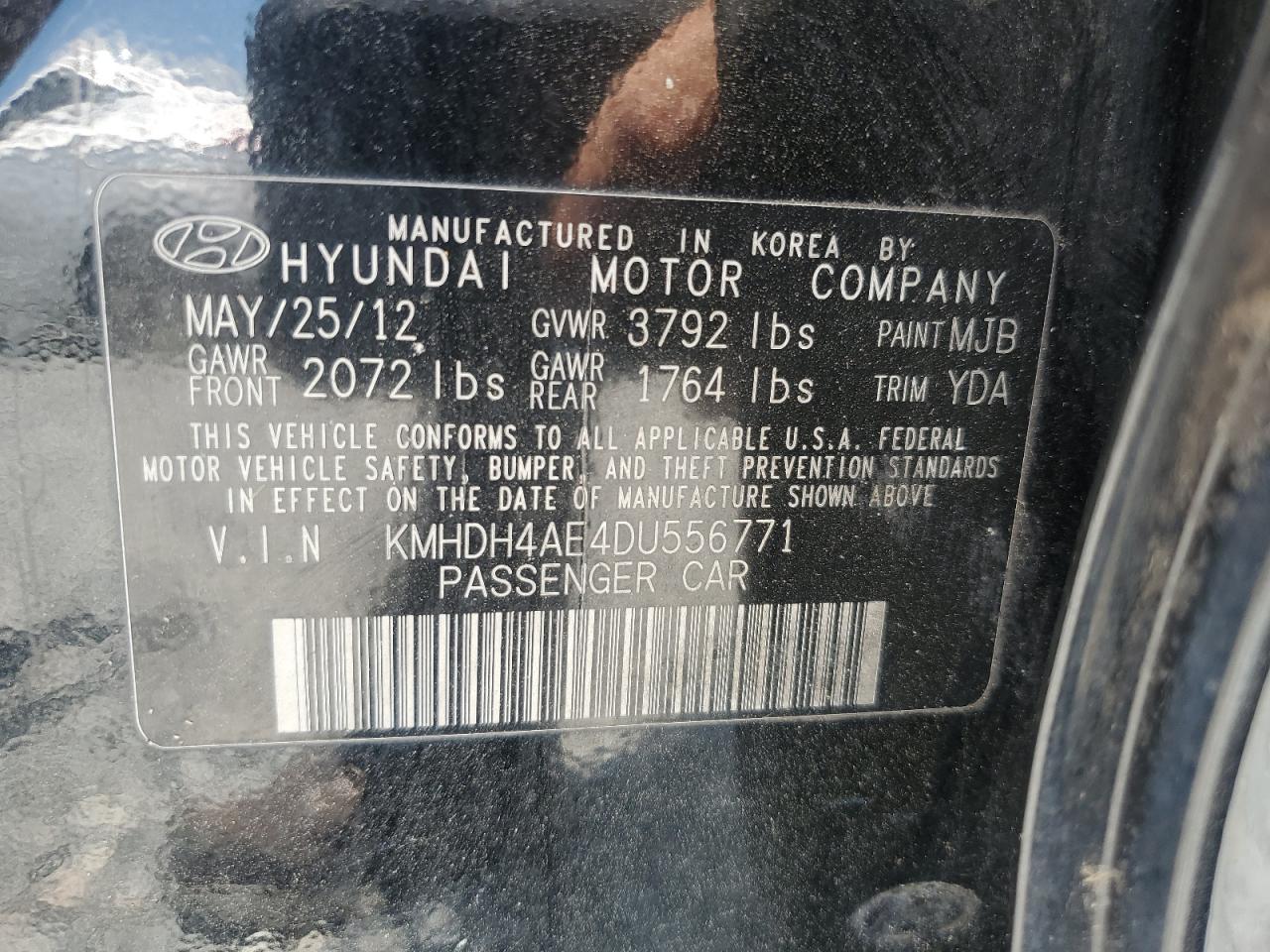 Hyundai Elantra gl 2013
