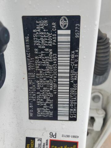 2012 TOYOTA CAMRY BASE - 4T1BF1FK3CU524953