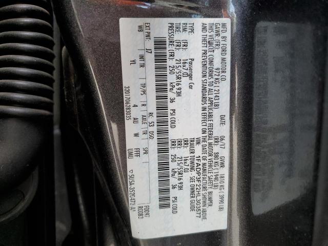 2017 FORD FOCUS SE 1FADP3F22HL303577