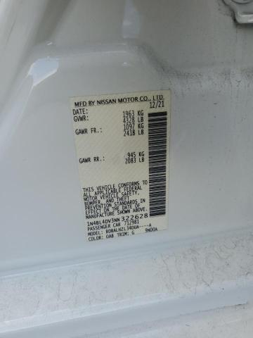 2022 NISSAN ALTIMA SV 1N4BL4DV3NN322628