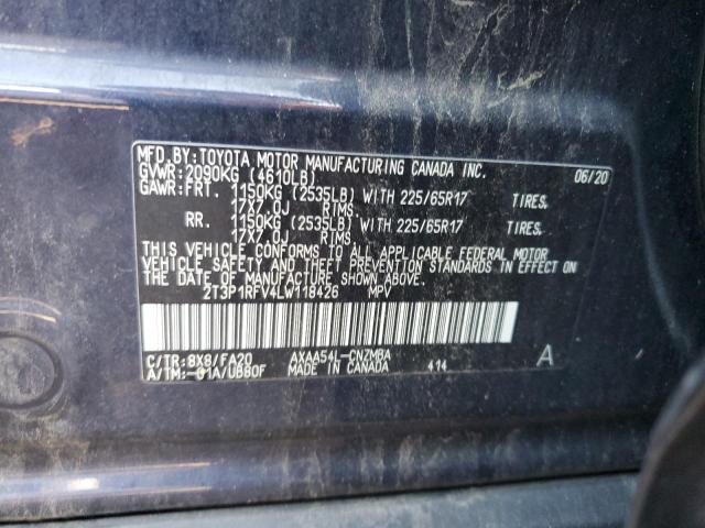 2020 TOYOTA RAV4 XLE - 2T3P1RFV4LW118426