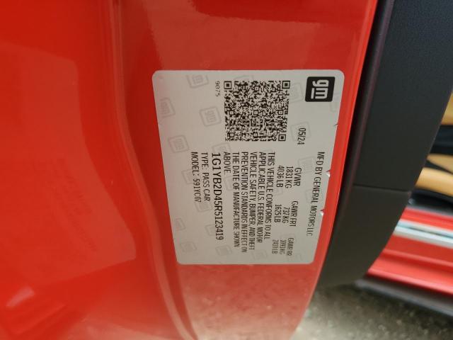 2024 CHEVROLET CORVETTE S 1G1YB2D45R5123419
