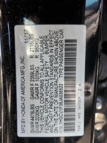 2018 HONDA ACCORD SPO 1HGCV1F36JA036522