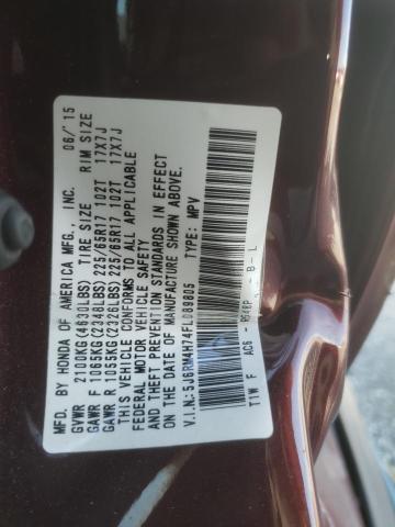 2015 HONDA CR-V EXL - 5J6RM4H74FL089805