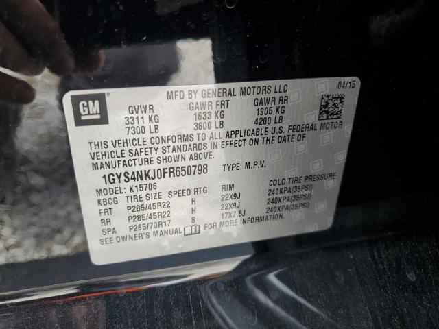 2015 CADILLAC ESCALADE P 1GYS4NKJ0FR650798